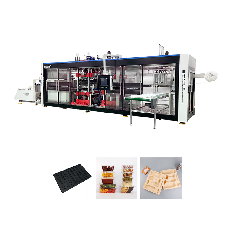 Hyx, (VII) CLXI plene automatic positivum et negative pressura III stationibus thermoforming apparatus