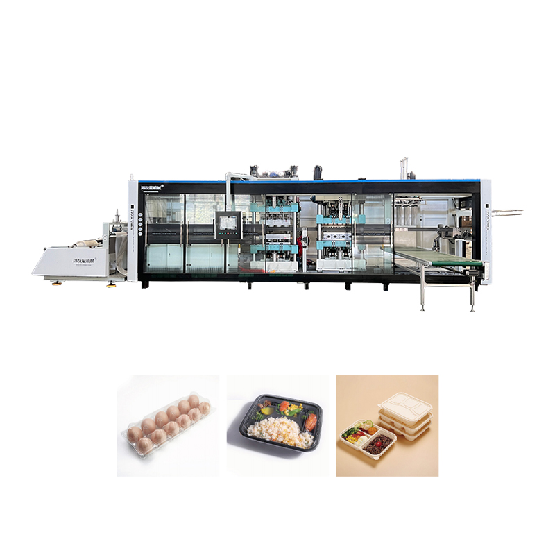 Hyx, (VII) CLXXXV plene automatic positivum et negans pressura III statio thermoforming apparatus